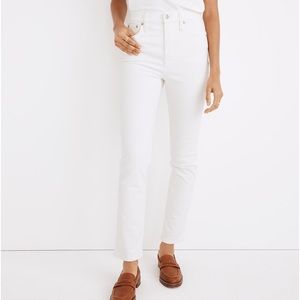 Madewell Womens Jeans High-Rise Perfect Vintage in Tile White Jeans Sz 29 ND501